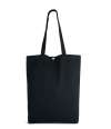 KI3213 Kimood Washed Cotton Tote Bag Washed Black colour image